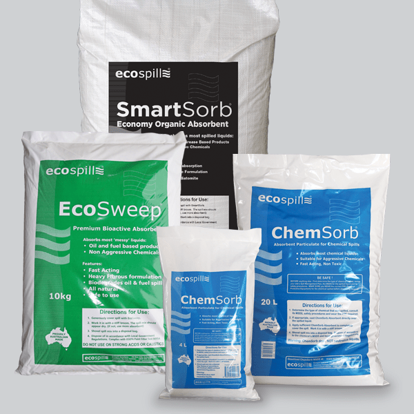Ecospill Absorbents | Spill Kits | Spill Clean Up | Ecospill | Sydney Brisbane Melbourne Perth Adelaide | Canberra | Best absorbent to clean up spills